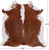 Brown & White Natural Cowhide Rug - Large 6' 4"H x 6' 2"W