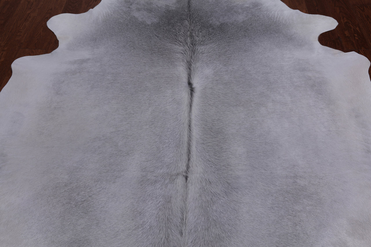 Grey Natural Cowhide Rug - X-Large 7' 1"H x 6' 6"W
