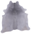 Grey Natural Cowhide Rug - X-Large 7' 1"H x 6' 6"W