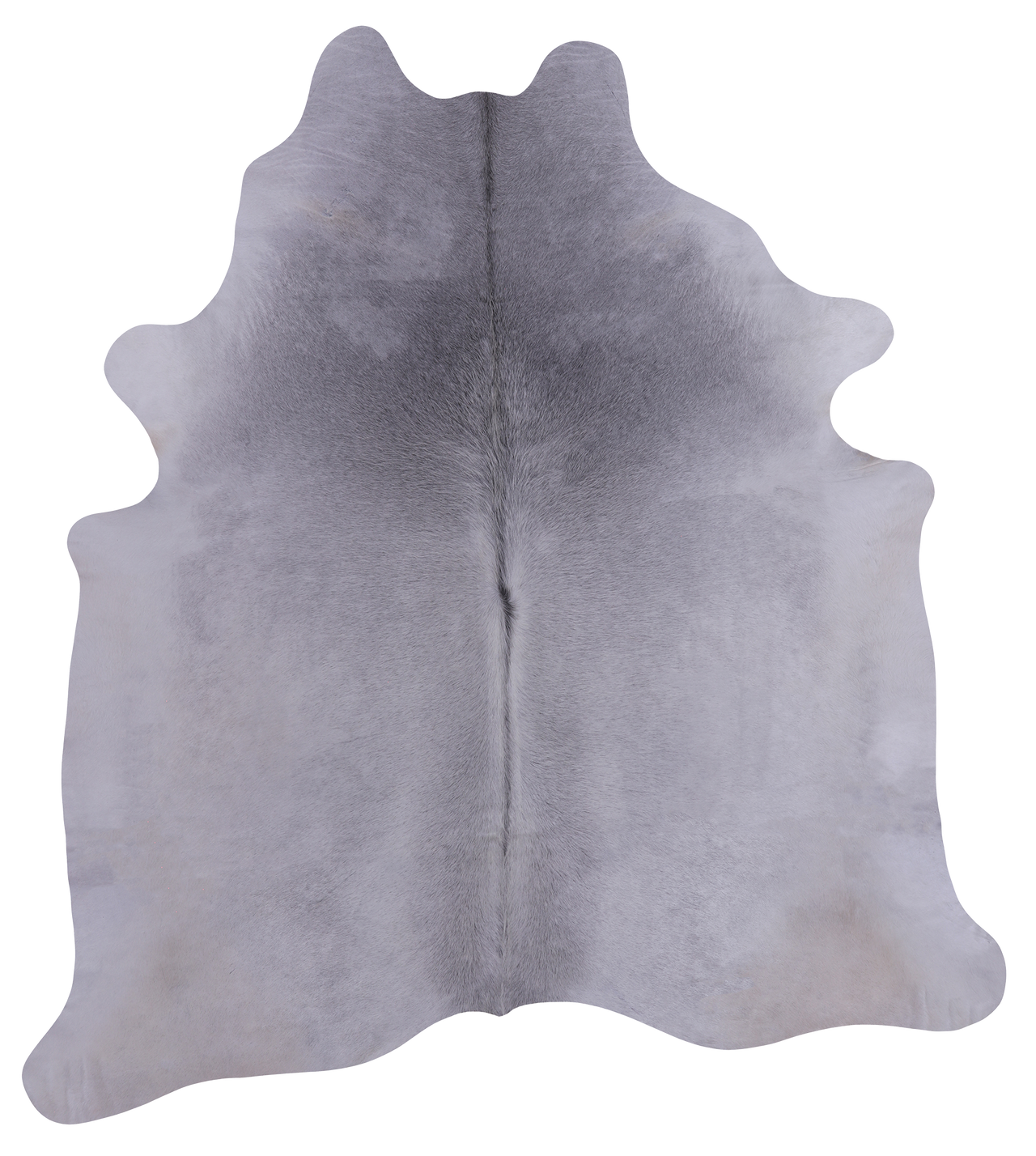 Grey Natural Cowhide Rug - X-Large 7' 1"H x 6' 6"W