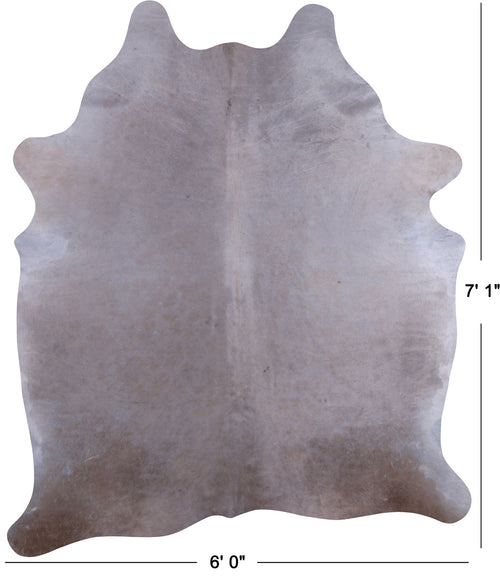 Beige Natural Cowhide Rug - X-Large 7' 1