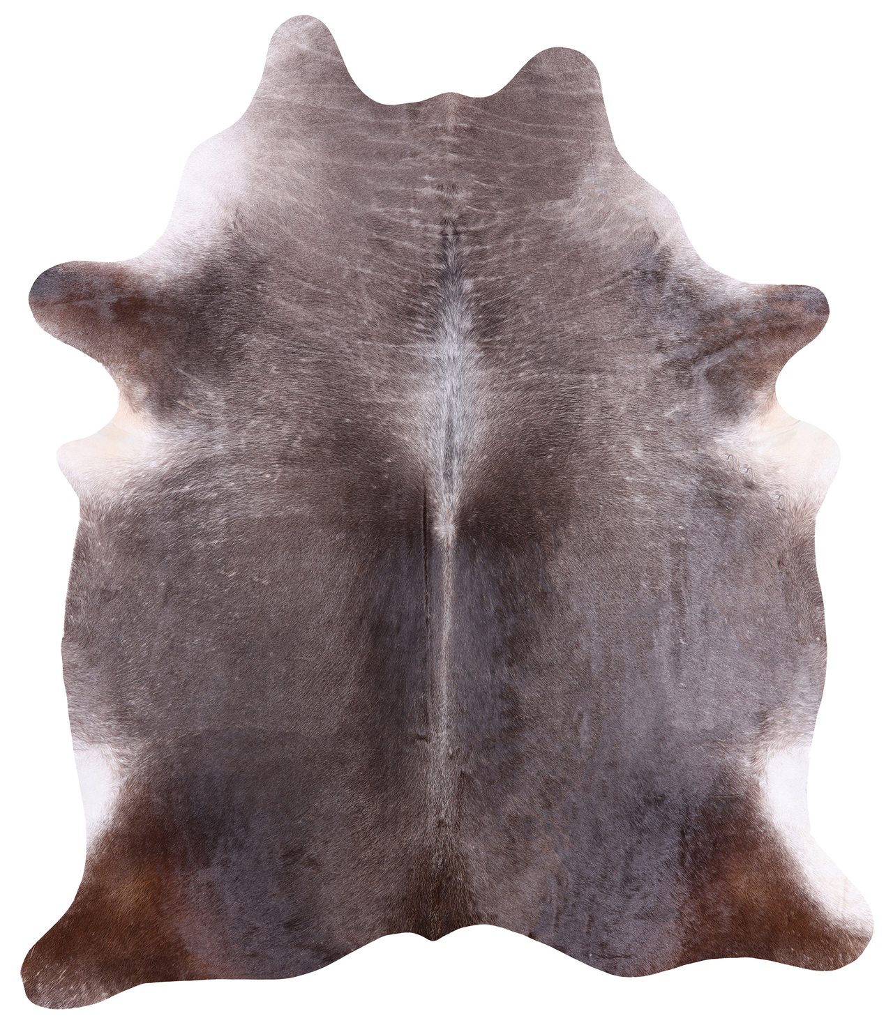 Dark Brown Natural Cowhide Rug - XX-Large 7' 5"H x 6' 5"W