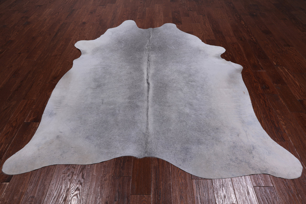 Grey Natural Cowhide Rug - X-Large 7' 3"H x 6' 6"W