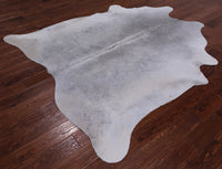 Thumbnail for Grey Natural Cowhide Rug - X-Large 7' 3