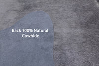 Thumbnail for Grey Natural Cowhide Rug - X-Large 7' 3