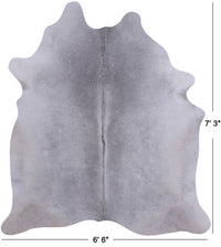 Thumbnail for Grey Natural Cowhide Rug - X-Large 7' 3
