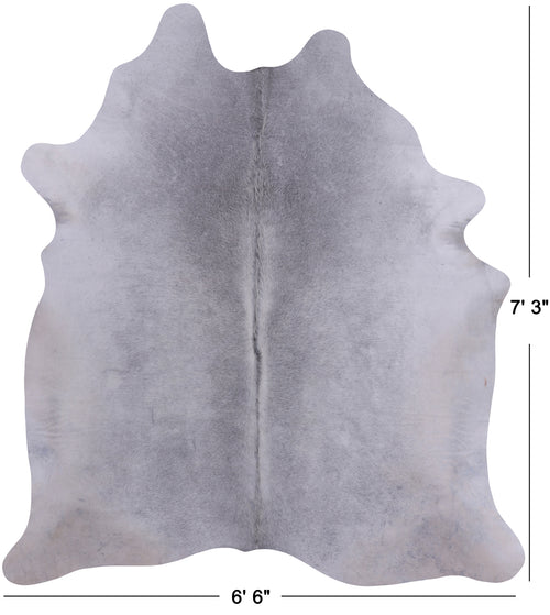 Grey Natural Cowhide Rug - X-Large 7' 3
