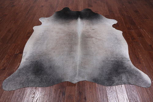 Grey Brindle Natural Cowhide Rug - XX-Large 7' 5