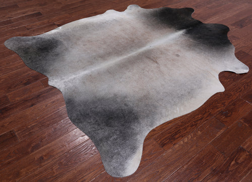 Grey Brindle Natural Cowhide Rug - XX-Large 7' 5