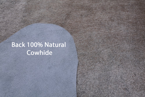 Grey Brindle Natural Cowhide Rug - XX-Large 7' 5