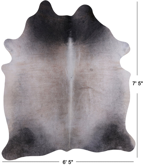 Grey Brindle Natural Cowhide Rug - XX-Large 7' 5