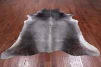 Thumbnail for Grey & White Natural Cowhide Rug - XX-Large 7' 9