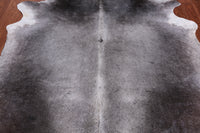 Thumbnail for Grey & White Natural Cowhide Rug - XX-Large 7' 9
