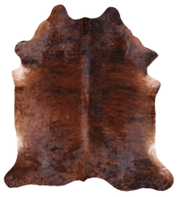 Thumbnail for Brown Brindle Natural Cowhide Rug - XX-Large 7' 6