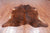Brown Brindle Natural Cowhide Rug - XX-Large 7' 6"H x 6' 9"W