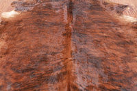 Thumbnail for Brown Brindle Natural Cowhide Rug - XX-Large 7' 6