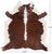 Brown & White Natural Cowhide Rug - XX-Large 7' 5"H x 6' 10"W