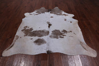 Thumbnail for Brown & White Natural Cowhide Rug - X-Large 7' 0