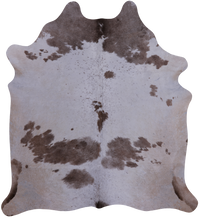 Thumbnail for Brown & White Natural Cowhide Rug - X-Large 7' 0