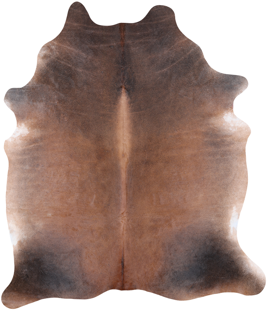 Dark Brown Natural Cowhide Rug - XX-Large 7' 5"H x 6' 3"W