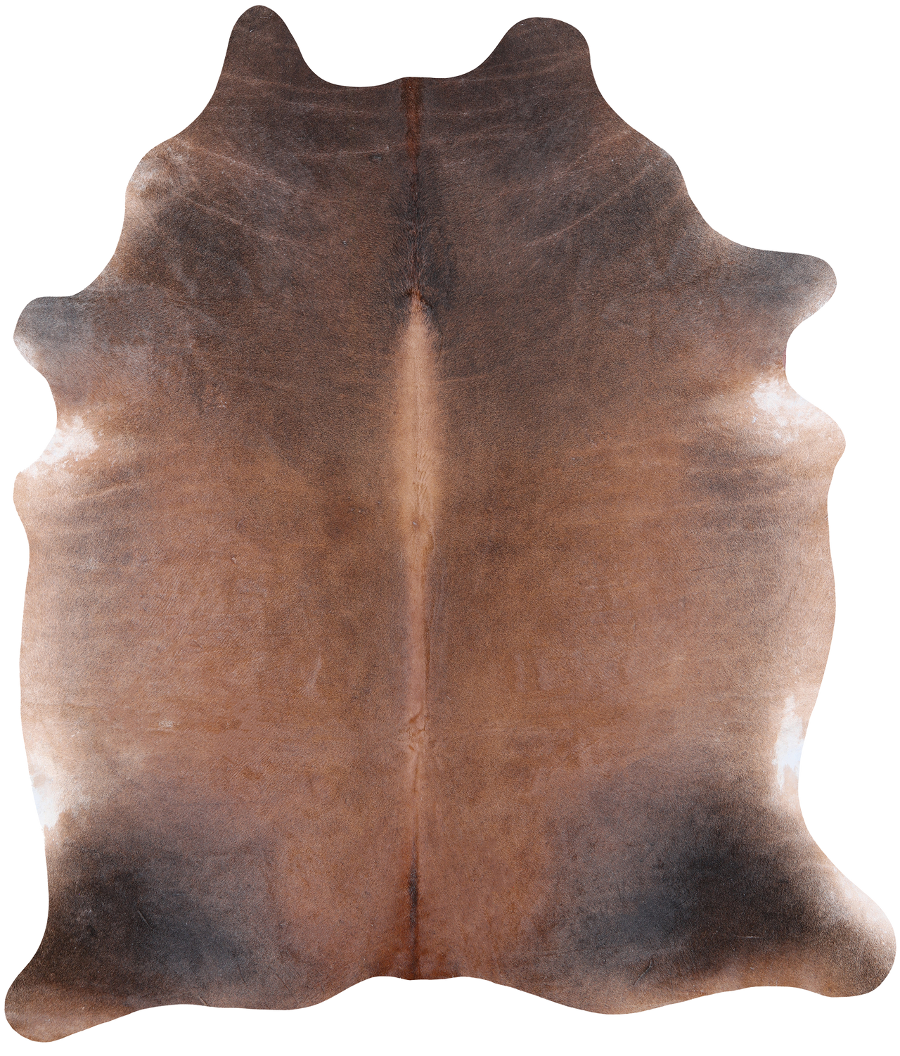 Dark Brown Natural Cowhide Rug - XX-Large 7' 5"H x 6' 3"W