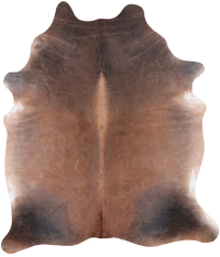 Thumbnail for Dark Brown Natural Cowhide Rug - XX-Large 7' 5