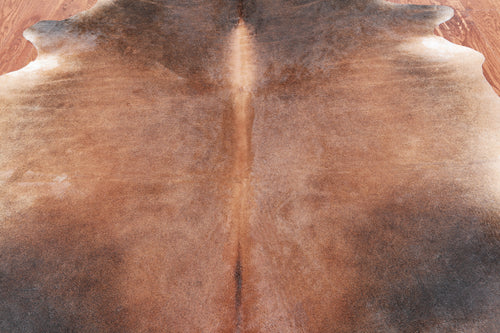 Dark Brown Natural Cowhide Rug - XX-Large 7' 5