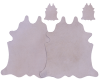 Thumbnail for Beige Real Cowhide 2 Placemats With 2 Coasters - Set Of Two