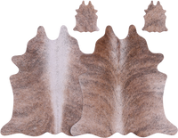 Thumbnail for Brindle Real Cowhide 2 Placemats With 2 Coasters - Set Of Two