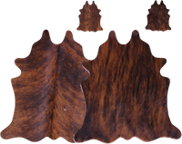 Thumbnail for Brindle Real Cowhide 2 Placemats With 2 Coasters - Set Of Two