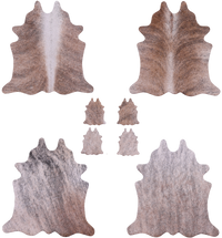 Thumbnail for Brindle Real Cowhide 4 Placemats With 4 Coasters - Set Of Four