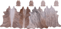 Thumbnail for Brindle Real Cowhide 4 Placemats With 4 Coasters - Set Of Four