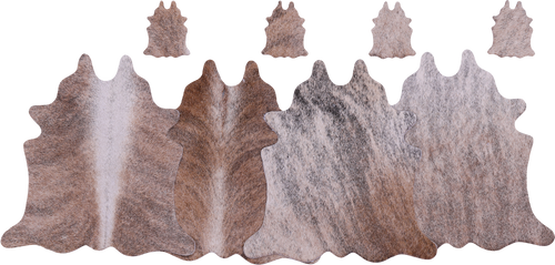 Brindle Real Cowhide 4 Placemats With 4 Coasters - Set Of Four