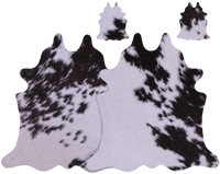 Thumbnail for Brown & White Real Cowhide 2 Placemats With 2 Coasters - Set Of Two