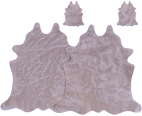 Thumbnail for Champagne Real Cowhide 2 Placemats With 2 Coasters - Set Of Two