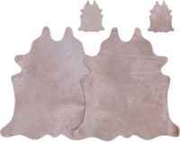 Thumbnail for Champagne Real Cowhide 2 Placemats With 2 Coasters - Set Of Two