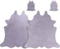 Thumbnail for Grey Real Cowhide 2 Placemats With 2 Coasters - Set Of Two