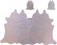 Thumbnail for Light Brown Real Cowhide 2 Placemats With 2 Coasters - Set Of Two