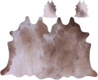 Thumbnail for Light Brown Real Cowhide 2 Placemats With 2 Coasters - Set Of Two