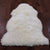 100% Natural New Zealand Sheepskin Ivory 2' 0" x 3' 0"
