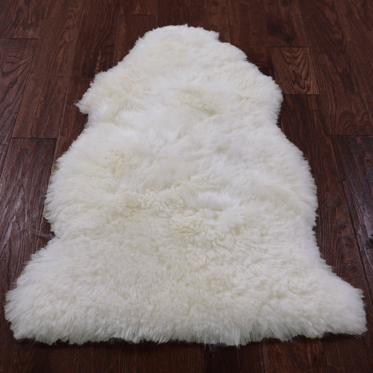 100% Natural New Zealand Sheepskin Ivory 2' 0" x 3' 0"