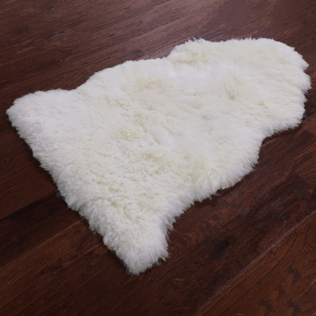 100% Natural New Zealand Sheepskin Ivory 2' 0" x 3' 0"