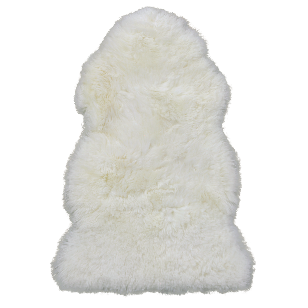 100% Natural New Zealand Sheepskin Ivory 2' 0" x 3' 0"