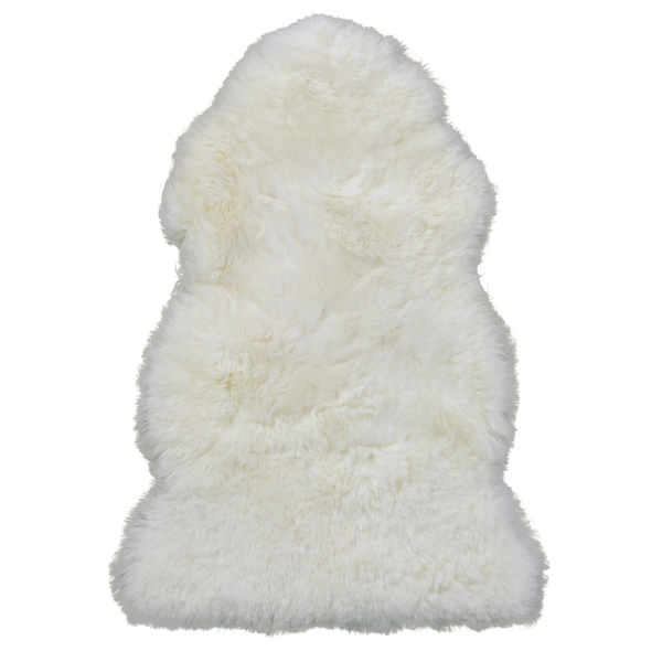 100% Natural New Zealand Sheepskin Ivory 2' 0" x 3' 0"