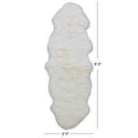 Thumbnail for 100% Natural New Zealand Sheepskin Ivory 2' 0