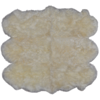 Thumbnail for 100% Natural New Zealand Sheepskin Ivory 5' 0