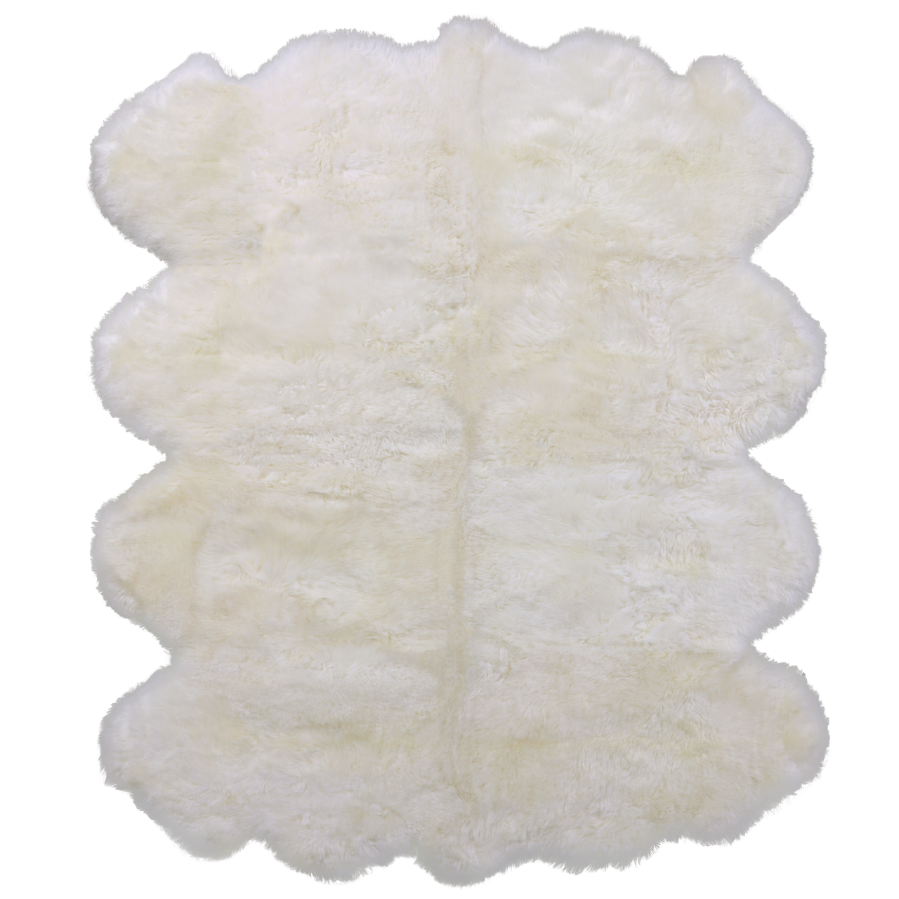 100% Natural New Zealand Sheepskin Ivory 6' 0" x 8' 0"