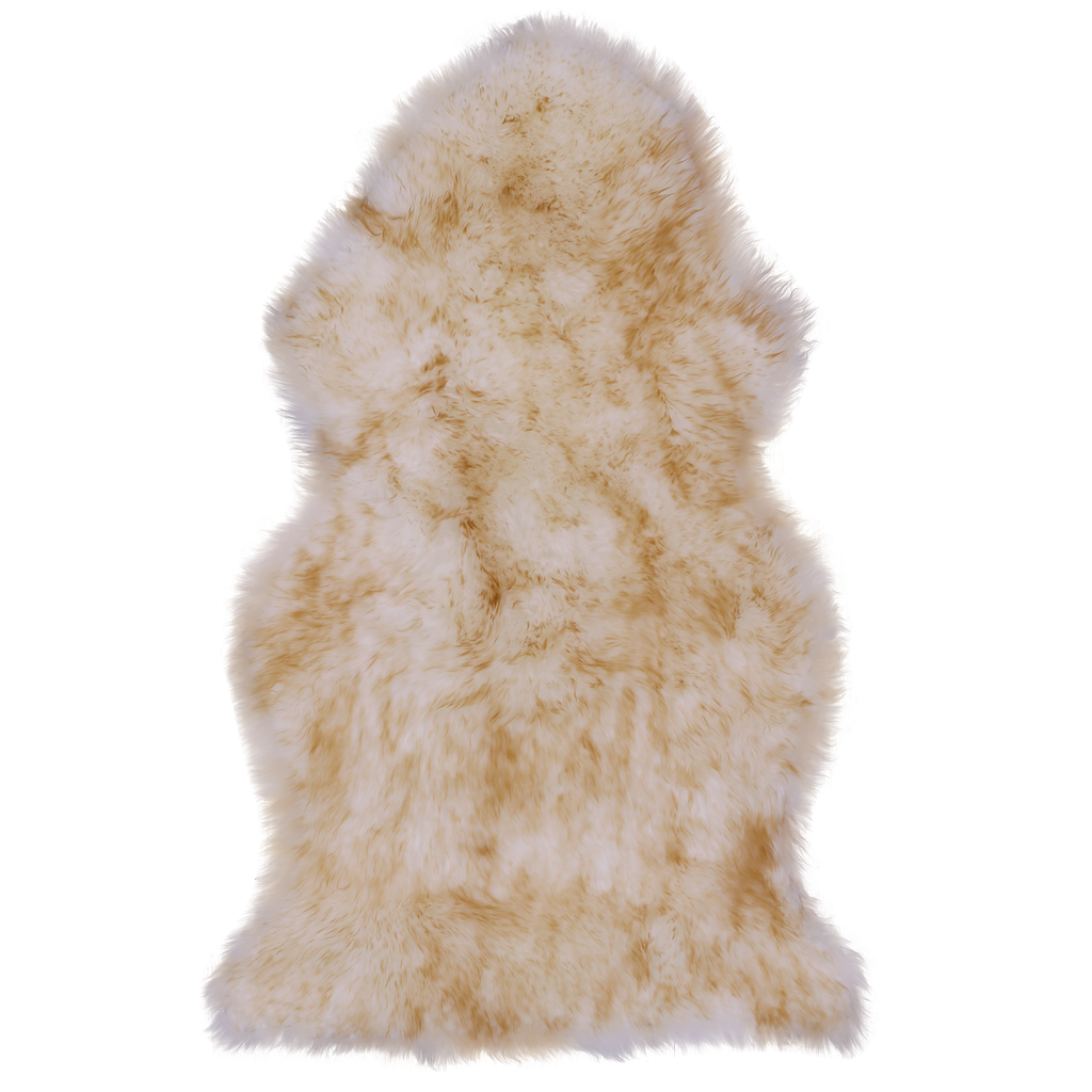 100% Natural New Zealand Sheepskin Brown 2' 0" x 3' 0"