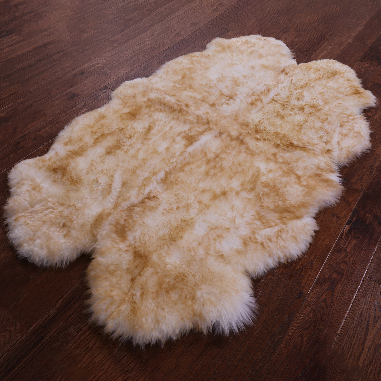 100% Natural New Zealand Sheepskin Brown 4' 0" x 6' 0"