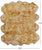 100% Natural New Zealand Sheepskin Brown Tip 6' 0" x 7' 0"